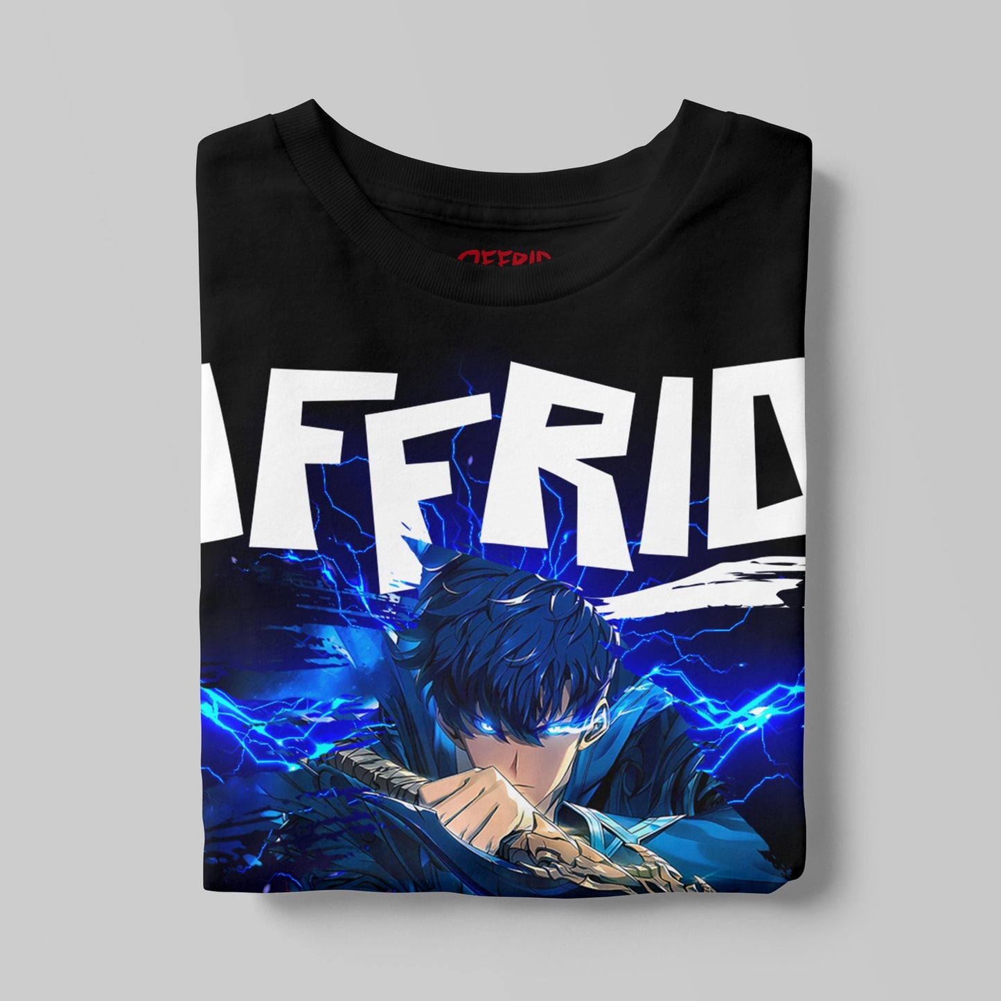 Regular Fit Anime Lightning Warrior T-Shirt, Streetwear, Graphic T-Shirt, Unisex Tee, Bold Fashion Apparel, Casual Tee, Japanese Streetwear